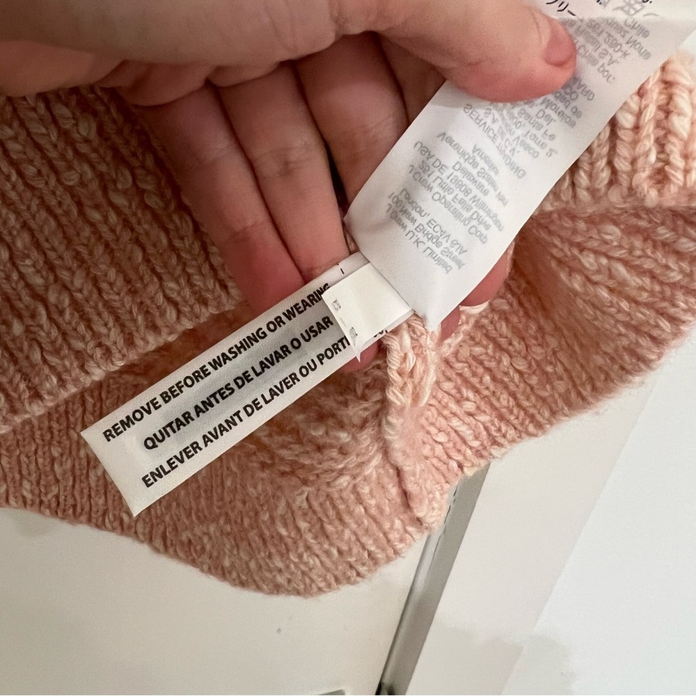Madewell Baez Pullover Crewneck Sweater Pink Wool Alpaca Blend Size Small - Picture 7 of 10